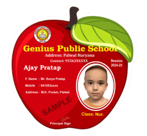 Acrylic ID Card Apple Design Download