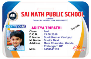 Acrylic ID Card Corner Curve Shap Format Design No. 007
