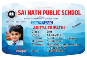 Acrylic ID Card Curve Shap Format Design No. 005