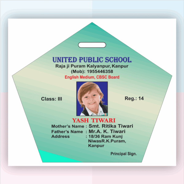 Acrylic ID Card Design No. SE001 Download