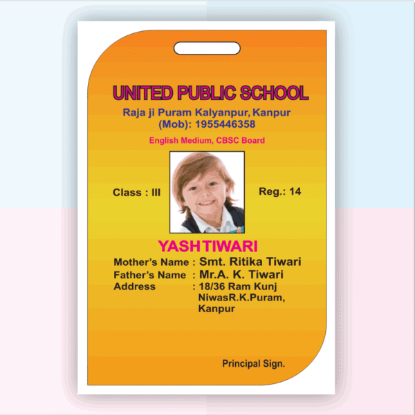 Acrylic ID Card Design No. SE004 Download