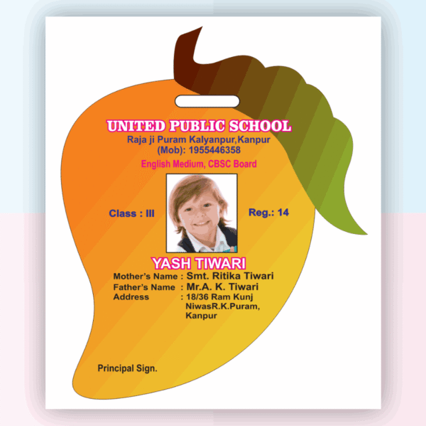 Acrylic ID Card Design No. SE007 Download