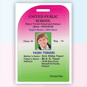 Acrylic ID Card Design No. SE013 Download