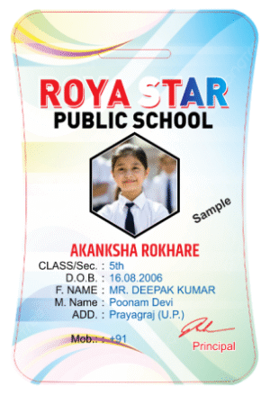 Acrylic ID Card Format Design No. 003