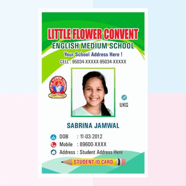 Acrylic ID Card Rectangle Design Download 001
