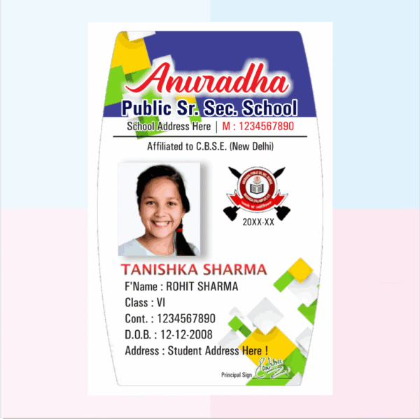 Acrylic ID Card Rectangle Design Download 003