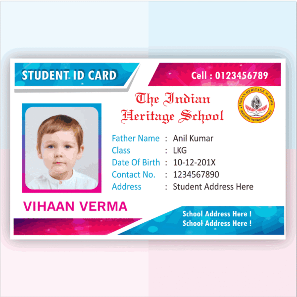 Acrylic ID Card Rectangle Design Download 007