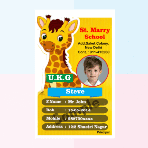 Acrylic ID Card ziraf Design Download