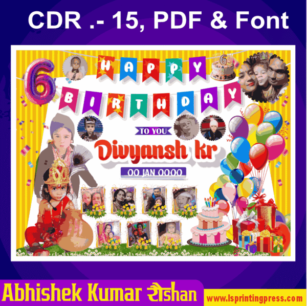 Birthday Celebration Banner Design Download