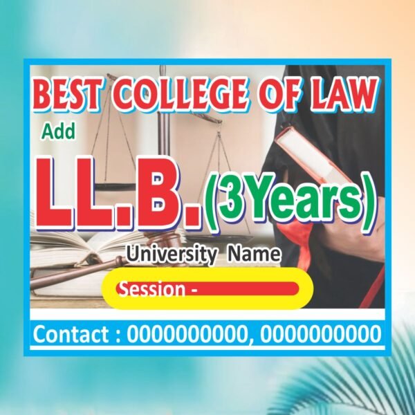 College of Law Poster Banner Sticker