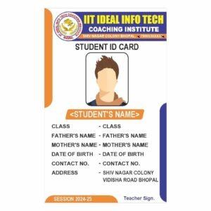 ID Card Format For School Students No. 06