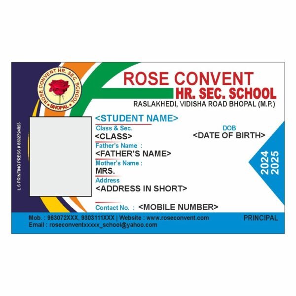ID Card Format For School Students No. 20