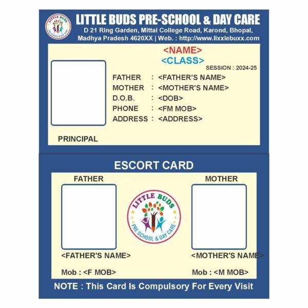 ID Card Format For School Students No. 36