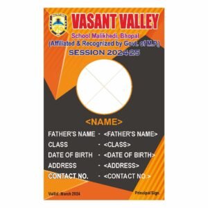 ID Card Format For School Students No. 37