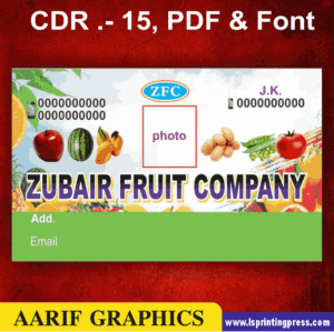 fruit shop visiting card business card flex banner