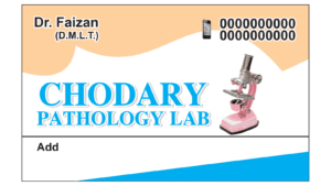 pathology lab visiting card business card design2