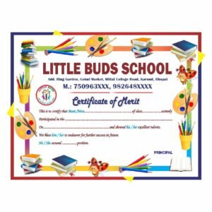 school certificate format