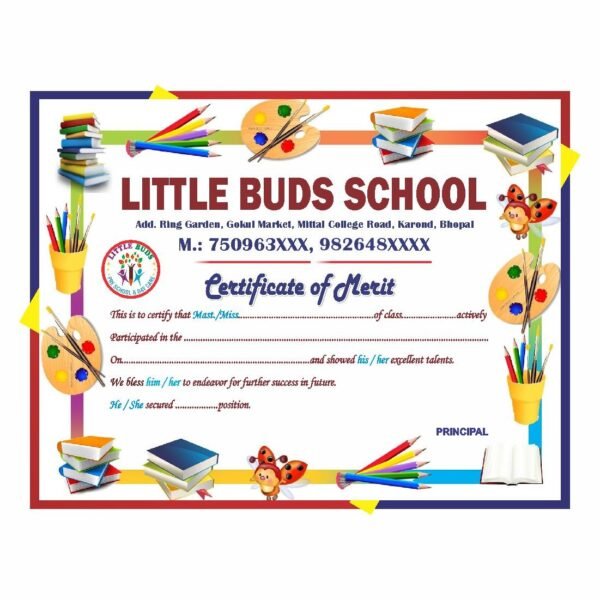 school certificate format
