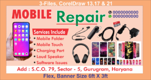 Mobile Accessories & Repair Shop Flex, Banner