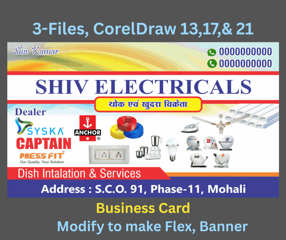 Electric & Electronics shop Business Card