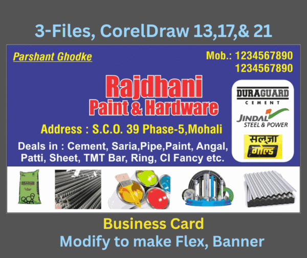 Construction & Building Matterail Business card