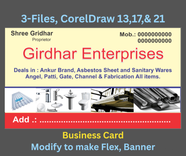 Girdhar Enterprises Business / Visiting Card