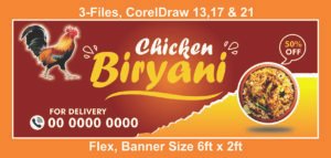 Chicken Biryani Flex, Banner