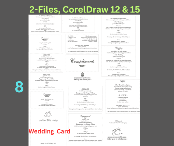 Fancy Hindu Wedding Card