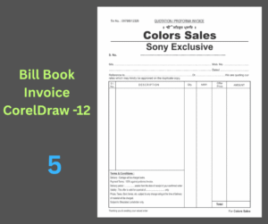 Bill Book - Invoice 5
