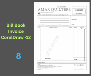 Bill Book - Invoice 8