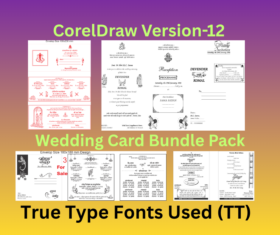 Wedding Card Bundle Pack-1