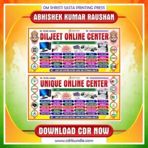 Csc / Online Center Banner CDR Design