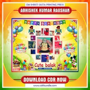 Latest & Best Birthday Banner CDR Design