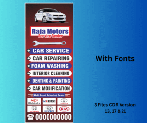 Car Service, Repair. Washing Flex-Banner
